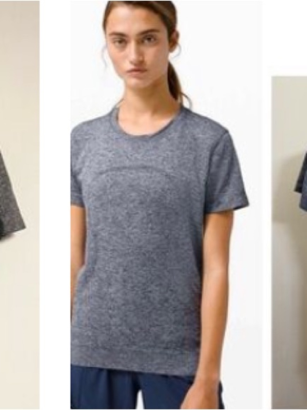lululemon athletica Short Sleeve Heathered Crew Tee - Black